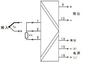 單路熱電偶/熱電阻輸入，單路輸出（一進(jìn)一出）